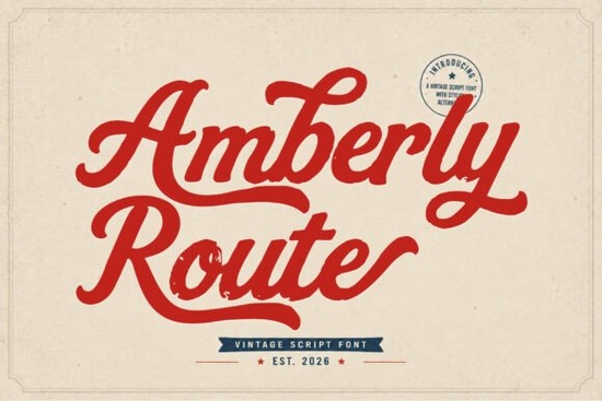 Amberly Route Font